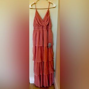Lulus size large pink dress brand new with tags